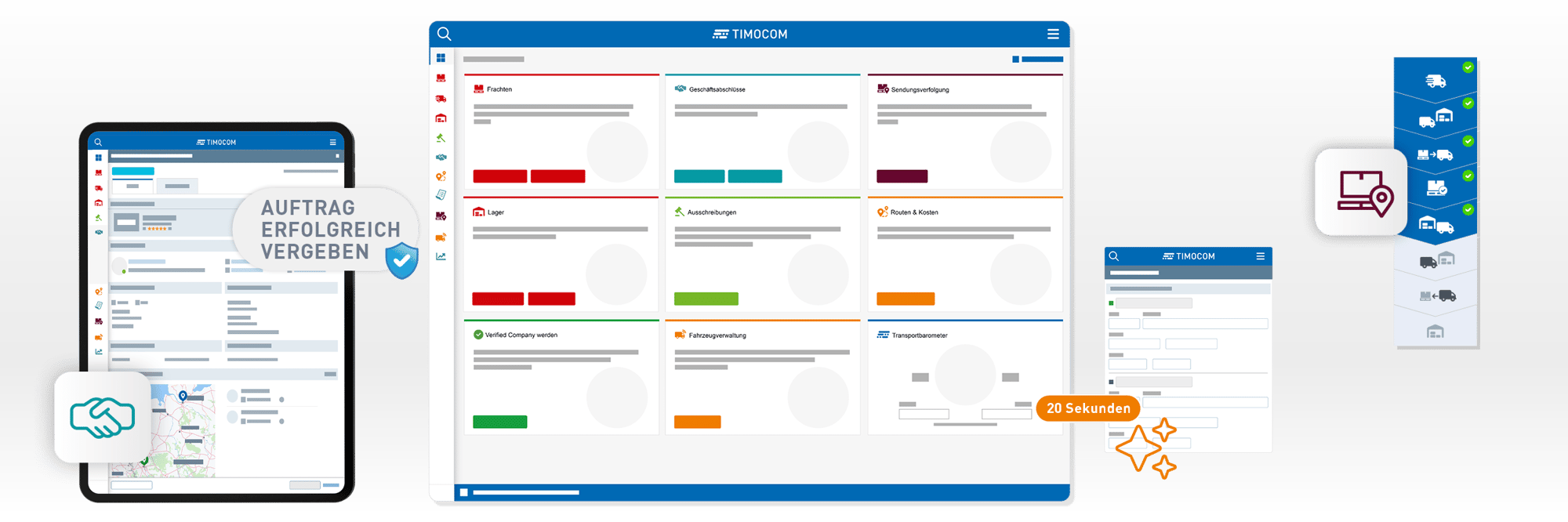 Transportaufträge mit der TIMOCOM Frachtenbörse erfolgreich vergeben Transportaufträge mit der TIMOCOM Frachtenbörse erfolgreich vergeben