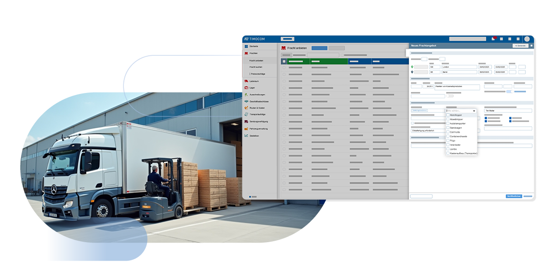 Mit dem Logistiknetzwerk finden Sie zuverlässige Transportpartner
